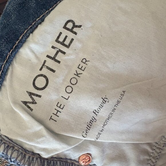 Mother Jeans Denim Womens Distressed Blue The Looker Size 29 - Picture 5 of 5